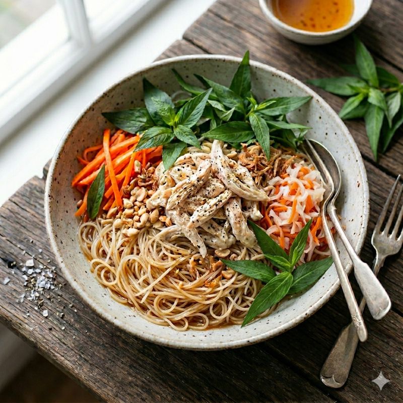 Vietnamese Chicken Noodle Salad